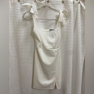 White Body-Con Mini Day Dress